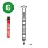 Pack de 34° 40x50 Scrail Galva + 1 Gaz – 34 Vis Galva, 40x50 mm – Fixation Sécurisée et Durable - ALSAFIX