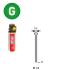 2 000 Pointes Galvanisées en Bande (Pack) - 1.2/2.2x25 mm + 2 Cartouches de Gaz Jaune - D-Work
