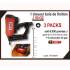 2 000 Pointes Galvanisées en Bande (Pack) - 1.2/2.2x32 mm + 2 Cartouches de Gaz Jaune - D-Work