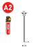 2 000 Pointes Brads Inox en Bande (Pack) - 1.2/2.2x35 mm + 2 Cartouches de Gaz Jaune - D-Work