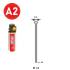 2 000 Pointes Brads Inox en Bande (Pack) - 1.2/2.2x35 mm + 2 Cartouches de Gaz Jaune - D-Work