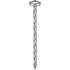 Pointe Parapluie Torsadée Galvanisée 3,8 x 65 mm – Tête Rapportée et Rondelle Noire – Idéale pour Fixations Sécurisées - ALSAFIX