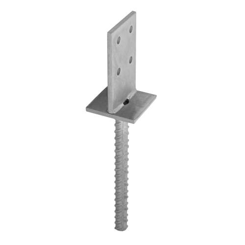 Pied de Poteau à Ancrer Type Pat - 80x120x250x20x8 mm - D-Work