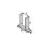 Pied de Poteau en U Type Pbu-121 - 200x60x200x121x5 mm - D-Work