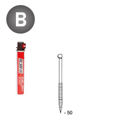 Pack D34 3300 Ptes 2,8 x 50 mm – Annelées, Résistantes et Pratiques – ALSAFIX - ALSAFIX