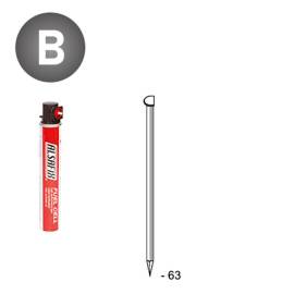 Pack D34 3300 Ptes – 2,8 x 63 mm, Lisses – Idéal pour Fixations Multiples – ALSAFIX - ALSAFIX