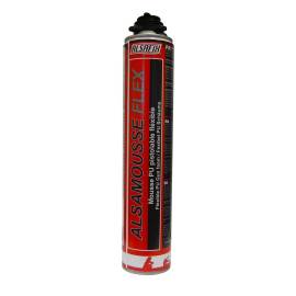 Mousse Polyuréthane Flexible 750 ml – 750 ml – Flexible et Résistante – Idéale pour Isolation et Étanchéité - ALSAFIX