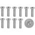 10 Vis d'Ancrage Béton Auto-Taraudeuse Inox A4 Bt - 6x45 mm - D-Work