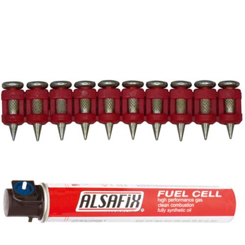 1 000 Clous Béton Ti-1 000/17 Xtra-Hard (Xh) - 3/6.3x17 mm + 1 Cartouche de Gaz C40G1 - D-Work