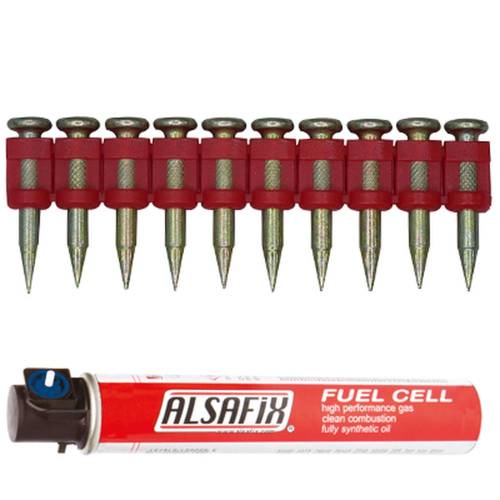 1 000 Clous Béton Ti-1 000/22 Xtra-Hard (Xh) - 3/6.3x22 mm + 1 Cartouche de Gaz C40G1 - D-Work