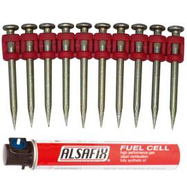 1 000 Clous Béton Ti-1 000/38 Xtra-Hard (Xh) - 3/6.3x38 mm + 1 Cartouche de Gaz C40G1 - D-Work