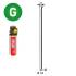 2 000 Pointes Brads Galvanisées en Bande 20° (Pack) - 1.6/2.9x64 mm + 2 Cartouches de Gaz Jaune - D-Work