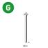 2 000 Pointes Brads Galvanisées en Bande 20° (Pack) - 1.6/2.9x45 mm - D-Work