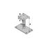 Pied de Poteau Réglable avec Platine 140-220 x 80 x 90 mm – M20 x 8/5 mm – Ajustable et Robuste – AL-SAFIX - ALSAFIX