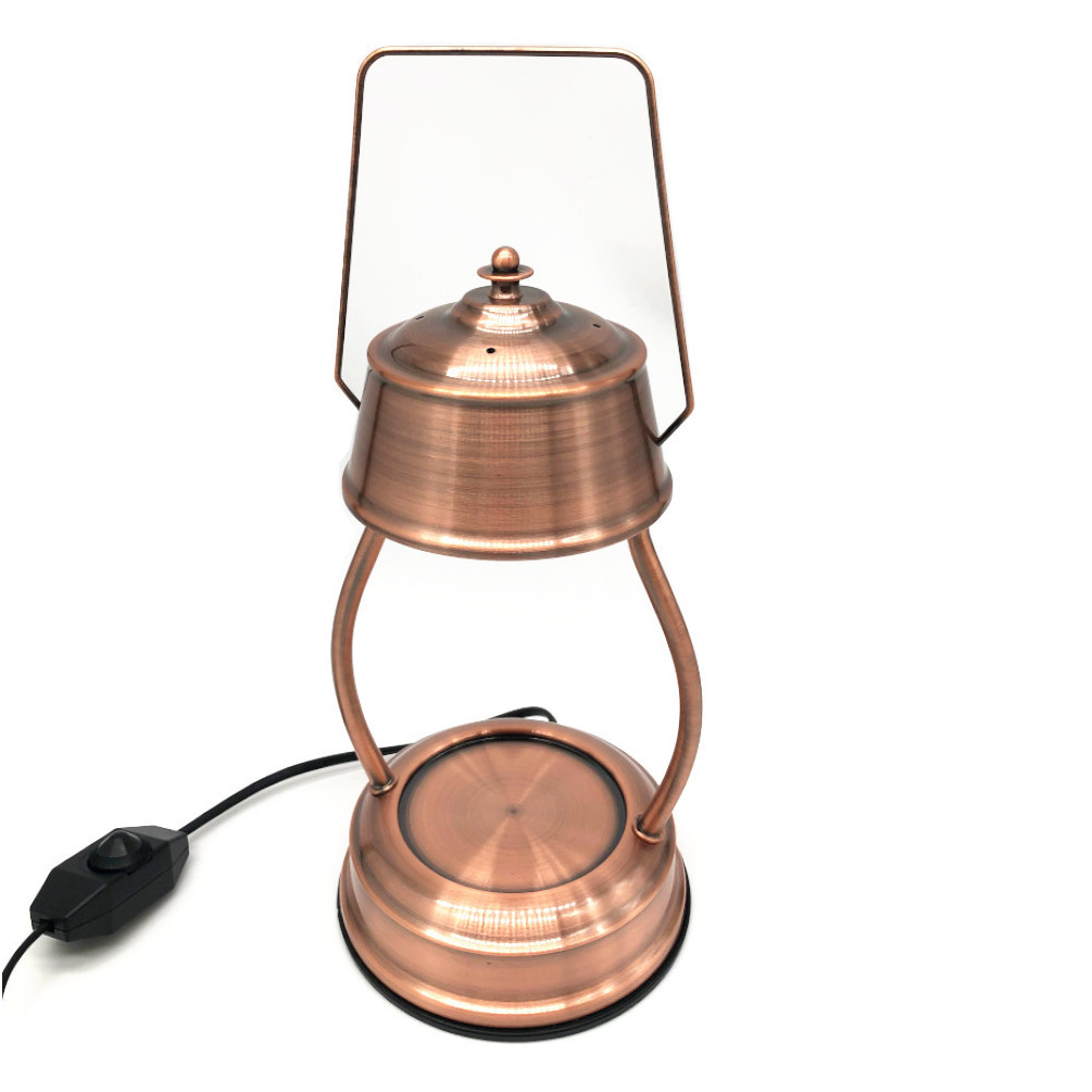 Lampe chauffante pour bougie LANTERNE NOIR à ampoule halogène - Difmu