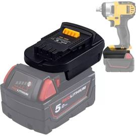Adaptateur 18V pour Dewalt et Milwaukee – Compatible et Pratique – Idéal pour Outils Électroportatifs - ALSAFIX