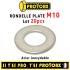 20 Rondelles - Inox A4 - M10 - D-Work