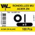 100 Rondelles - Inox A4 - M8 - D-Work