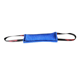 Boudin de rappel 25 x 8 cm en coton synthétique à 2 poignées pour sport canin - 059-BLUE - ABC Sport Klin