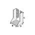 Sabot de Charpente à Ailes Intérieures 80 x 120 x 190 mm – Épaisseur 2,0 mm – Résistance et Stabilité - ALSAFIX