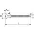 Pointe Annelée en Vrac Tête Bombée Inox A4 - 25/28x35 mm en Seau de 5 kg - D-Work