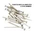 Pointe Annelée en Vrac Tête Bombée Inox A4 - 35/38x90 mm en Seau de 5 kg - D-Work
