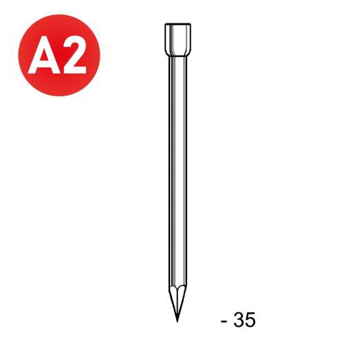 Pointe en Vrac Tête Homme (TH) 1,8 x 35 mm – Inox, 2,5 kg – Fixation Sécurisée et Durable - ALSAFIX