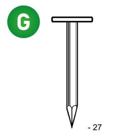 Pointe en Vrac Tête Extra Large (TEL) 2,5 x 27 mm – Électro-Galvanisée, Lot de 5 kg – Fixation Sécurisée et Durable - ALSAFIX
