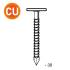 Pointe en Vrac Tête Extra Large (TEL) Annelée Cuivre 2,8/3,1 x 30 mm – 2,5 kg – Fixation Sécurisée et Durable - ALSAFIX