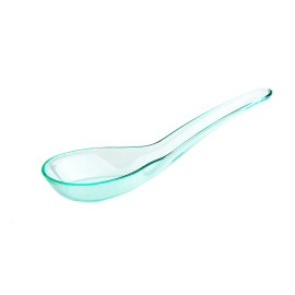 50 cuillères bouchées Chinoise 1,7 cl de 120 x 38 x Ht. 32 mm réutilisable, recyclable 100% Française - Vert d'eau - D-Work