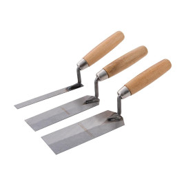 Truelles à Lisser - Lot de 3, 13, 38 et 51 mm - Outils Précis pour Finitions Parfaites - Silverline