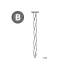 Pointe en Vrac Tête Plate Carré Torsadé - 5x125 mm en Seau de 5 kg - D-Work