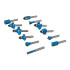 Fraises de Défonceuse TCT 1/4" - Lot de 12 Pièces - Précision et Performance Optimale - Silverline