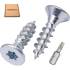 500 Vis Bois d'Ancrage D.5 mm x 25 mm – Galvanisées Résinées, TX 20 – Fixation Sécurisée et Durable - ALSAFIX