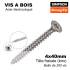 Vis à Bois Tête Fraisée 4,0 x 40 mm – Blister de 200 – Fixation Sécurisée et Durable - ALSAFIX
