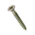 100 Vis Bois Tête Fraisée Galvanisées Résinées Tx 20 - 4.5x40 mm - D-Work