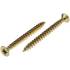 100 Vis Bois Tête Fraisée Galvanisées Résinées Tx 20 - 4.5x50 mm - D-Work