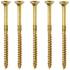 200 Vis Bois Tête Fraisée Galvanisées Résinées Tx 20 - 4.5x60 mm - D-Work