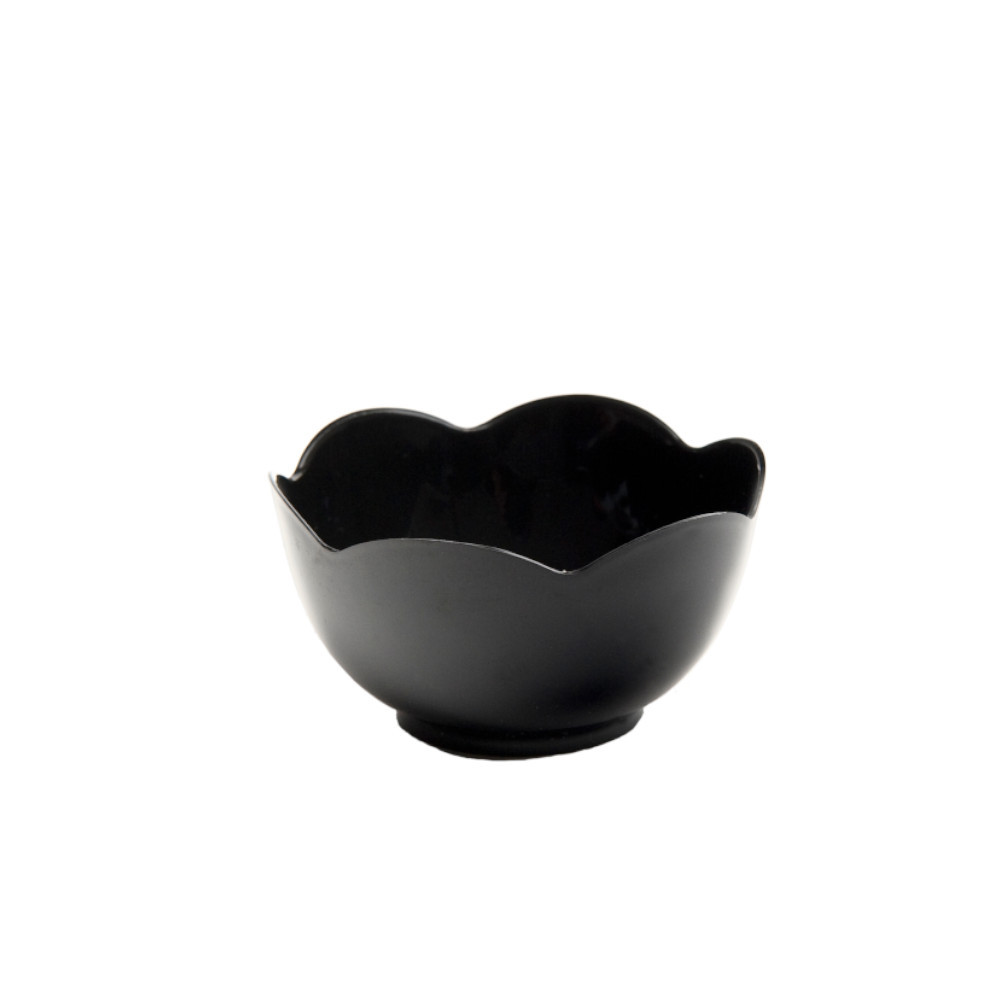 Verrines Rondes Mini Lotus 6 Cl Noir - Lot De 25, Réutilisables & Recyclables, Fabriquées En France - Idéales Buffets & Événements