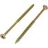 100 Vis Bois Tête Fraisée Galvanisées Résinées Tx 30 - 6x160 mm - D-Work