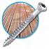 200 Vis Bois Tête Fraisée Inox A2 Tx 25 - 5x60 mm - D-Work