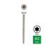 100 Vis Bois Tête Fraisée Inox A2 Tx 30 - 6x140 mm - D-Work