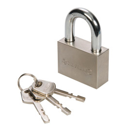 Cadenas en Acier 50 mm – Sécurisé et Durable – Protection Optimale pour Vos Effets Personnels - Silverline