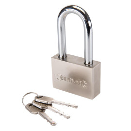 Cadenas à Anse Longue 60 mm – Sécurisé, Résistant aux Intempéries – Protection Optimale pour Vos Biens - Silverline