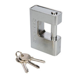 Cadenas Monobloc Blindé 90 mm – Sécurisé, Résistant aux Effractions – Protection Optimale - Silverline