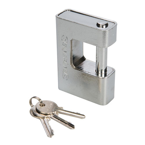 Cadenas Monobloc Blindé 90 mm – Sécurisé, Résistant aux Effractions – Protection Optimale - Silverline
