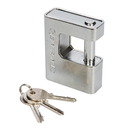 Cadenas Monobloc Blindé 80 mm – Sécurisé, Résistant aux Effractions – Protection Optimale - Silverline