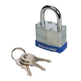 Cadenas en Acier Laminé 40 mm – Sécurisé et Résistant – Protection Optimale pour Vos Biens - Silverline