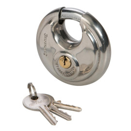 Cadenas Circulaire en Acier Inoxydable 70 mm – Sécurisé et Durable – Protection Optimale - Silverline