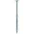 100 Vis Bois Tête Large Bombée D.6 x 100 mm – Galvanisées, TX 30 – Fixation Solide et Durable - ALSAFIX